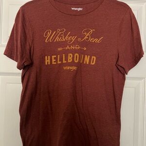 Wrangler Men's Maroon Graphic Tee